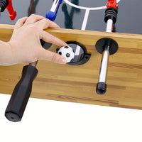54-Inch Foosball Table For Family Game Rooms With Light Cherry Finish, Analog Scoring, And Free Accessories