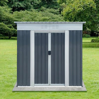 Spacious 6FTx4FT Outdoor Storage Shed With Pent Roof In Green - Perfect For Organizing Garden Equipment And Tools