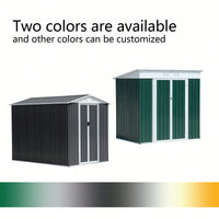 Spacious 6FTx4FT Outdoor Storage Shed With Pent Roof In Green - Perfect For Organizing Garden Equipment And Tools