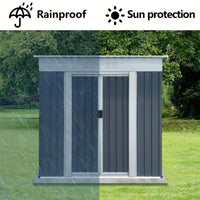 Spacious 6FTx4FT Outdoor Storage Shed With Pent Roof In Green - Perfect For Organizing Garden Equipment And Tools