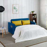 Transform Your Space With A Stylish Blue Fabric Sofa Bed – Versatile And Comfortable For Modern Living