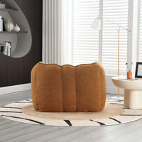 Cozy Square Foam Bean Bag Chair for Living Room Bedroom Gaming Reading with Footstool