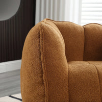 Cozy Square Foam Bean Bag Chair for Living Room Bedroom Gaming Reading with Footstool