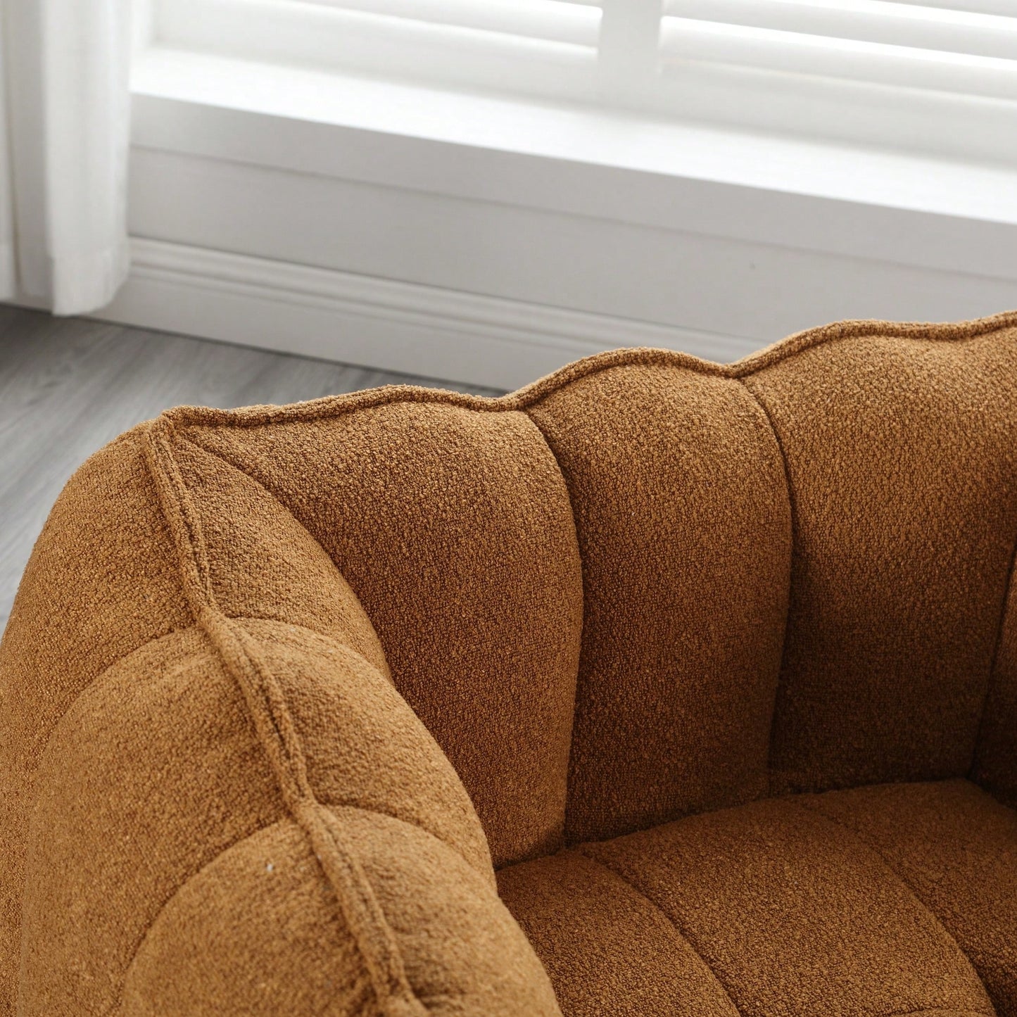 Cozy Square Foam Bean Bag Chair for Living Room Bedroom Gaming Reading with Footstool