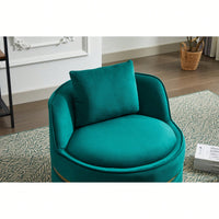 360-Degree Swivel Accent Chair - Stylish Barrel Design For Living Room Or Bedroom Comfort