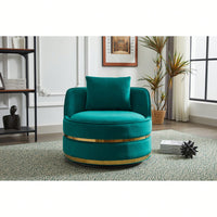 360-Degree Swivel Accent Chair - Stylish Barrel Design For Living Room Or Bedroom Comfort