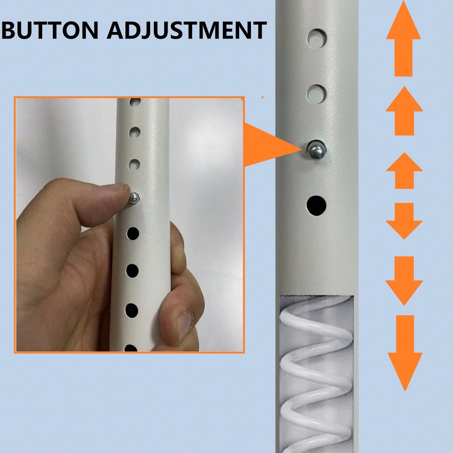 Adjustable Double Clothing Rack - Heavy-Duty 2-Tier Freestanding Closet System For Clothes Storage - White