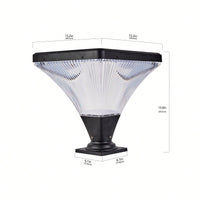 Solar Street Lamp Cap With Base - Durable Outdoor Lighting Solution For Friendly Illumination