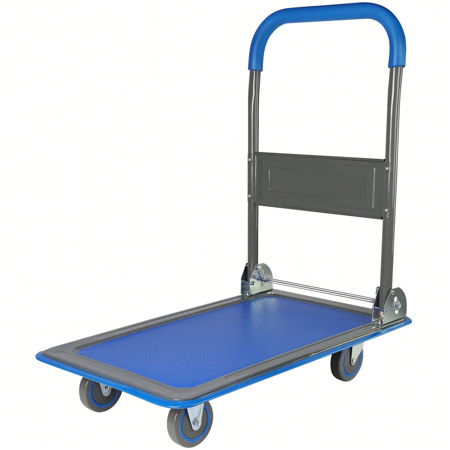 Versatile Foldable Push Cart Dolly With 360° Swivel Wheels - Heavy-Duty Moving Platform Hand Truck, 330lb Capacity, Easy Storage Solution