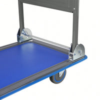 Versatile Foldable Push Cart Dolly With 360° Swivel Wheels - Heavy-Duty Moving Platform Hand Truck, 330lb Capacity, Easy Storage Solution