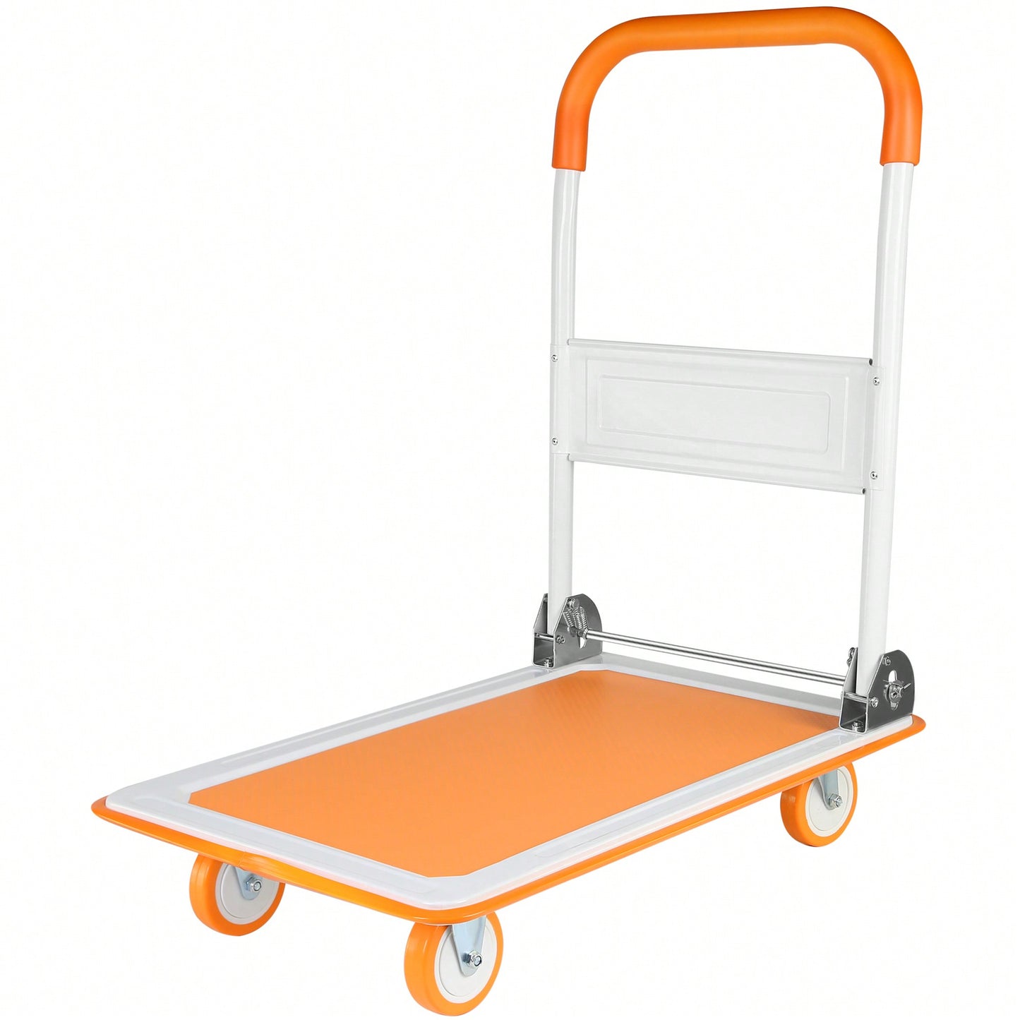 Versatile Foldable Push Cart Dolly With 360° Swivel Wheels - Heavy-Duty Moving Platform Hand Truck, 330lb Capacity, Easy Storage Solution