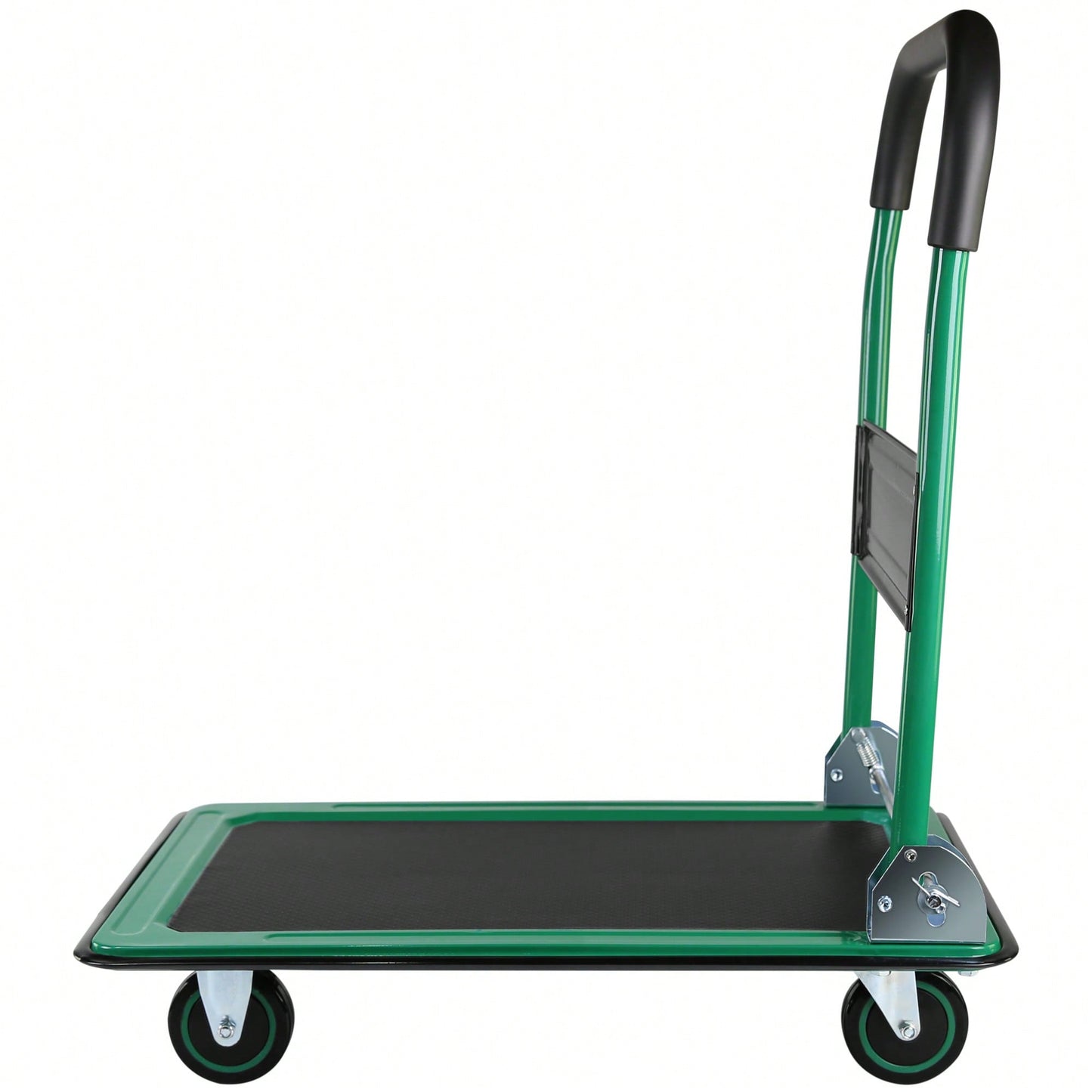 Versatile Foldable Push Cart Dolly With 360° Swivel Wheels - Heavy-Duty Moving Platform Hand Truck, 330lb Capacity, Easy Storage Solution