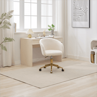 Modern Height Adjustable Golden Foot Office Armchair - Stylish Rotary Cosmetic Chair For Bedroom (Single Unit)
