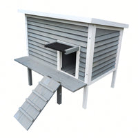 Outdoor Breathable Cat Shelter With Escape Door For Feral Cats - Ideal For Patios And Decks