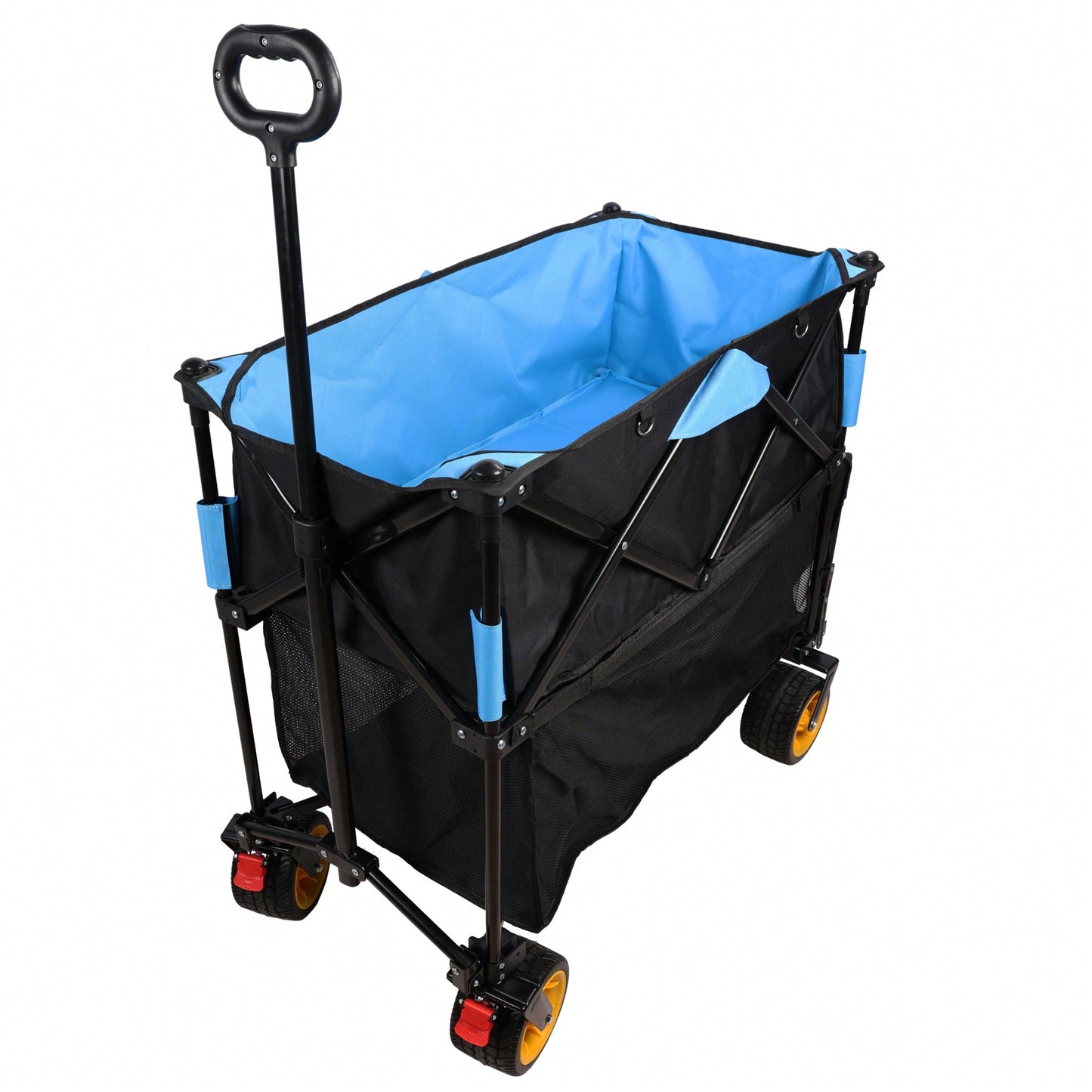 Versatile Large Capacity Folding Cart - Extra Long Extender Wagon For Garden, Shopping, And Beach Adventures