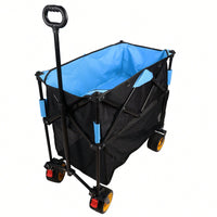 Versatile Large Capacity Folding Cart - Extra Long Extender Wagon For Garden, Shopping, And Beach Adventures