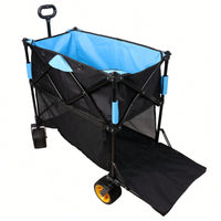 Versatile Large Capacity Folding Cart - Extra Long Extender Wagon For Garden, Shopping, And Beach Adventures