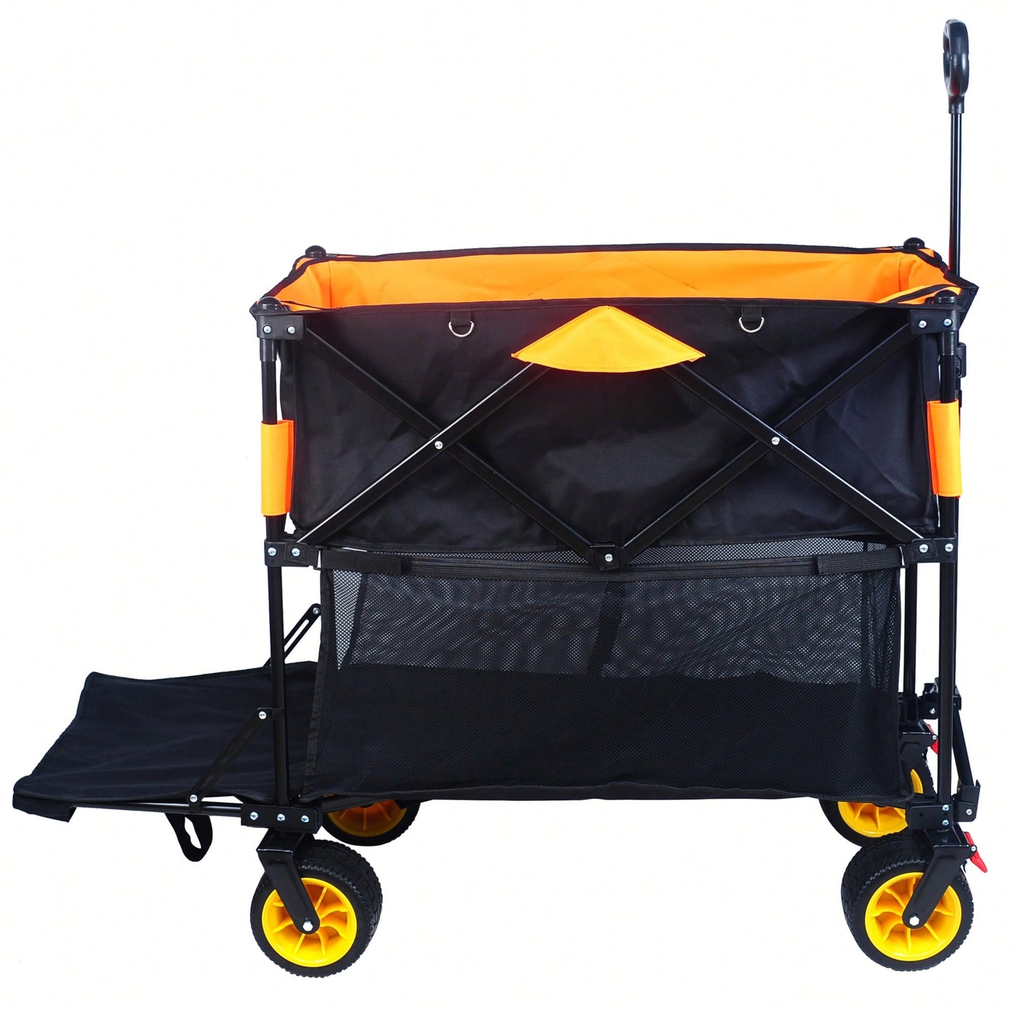 Versatile Large Capacity Folding Cart - Extra Long Extender Wagon For Garden, Shopping, And Beach Adventures