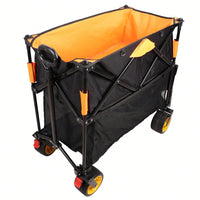 Versatile Large Capacity Folding Cart - Extra Long Extender Wagon For Garden, Shopping, And Beach Adventures