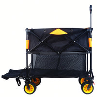 Versatile Large Capacity Folding Cart - Extra Long Extender Wagon For Garden, Shopping, And Beach Adventures