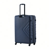 Lightweight 3-Piece ABS Luggage Set With Spinner Wheels, TSA Lock & Double Hooks - 20"/24"/28" - Stylish Blue Travel Suitcases