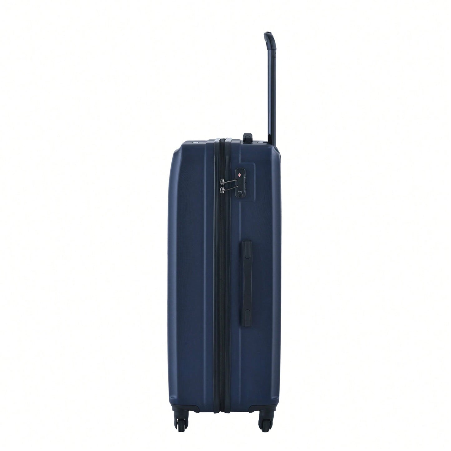 Lightweight 3-Piece ABS Luggage Set With Spinner Wheels, TSA Lock & Double Hooks - 20"/24"/28" - Stylish Blue Travel Suitcases