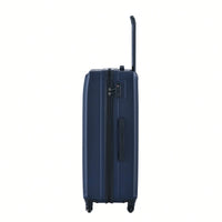 Lightweight 3-Piece ABS Luggage Set With Spinner Wheels, TSA Lock & Double Hooks - 20"/24"/28" - Stylish Blue Travel Suitcases
