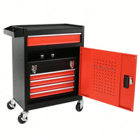 Versatile 5-Drawer Tool Chest With Detachable Storage Cabinet And Organizer – Ideal For Garage And Workshop Use