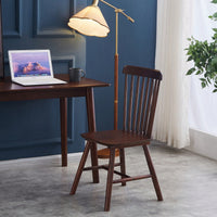 Set Of 4 White Solid Wood Dining Chairs - Simple Natural Design For Dining Room And Living Space