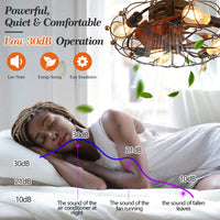 Sleek Low Profile Industrial Ceiling Fan With Integrated Lighting And Remote Control