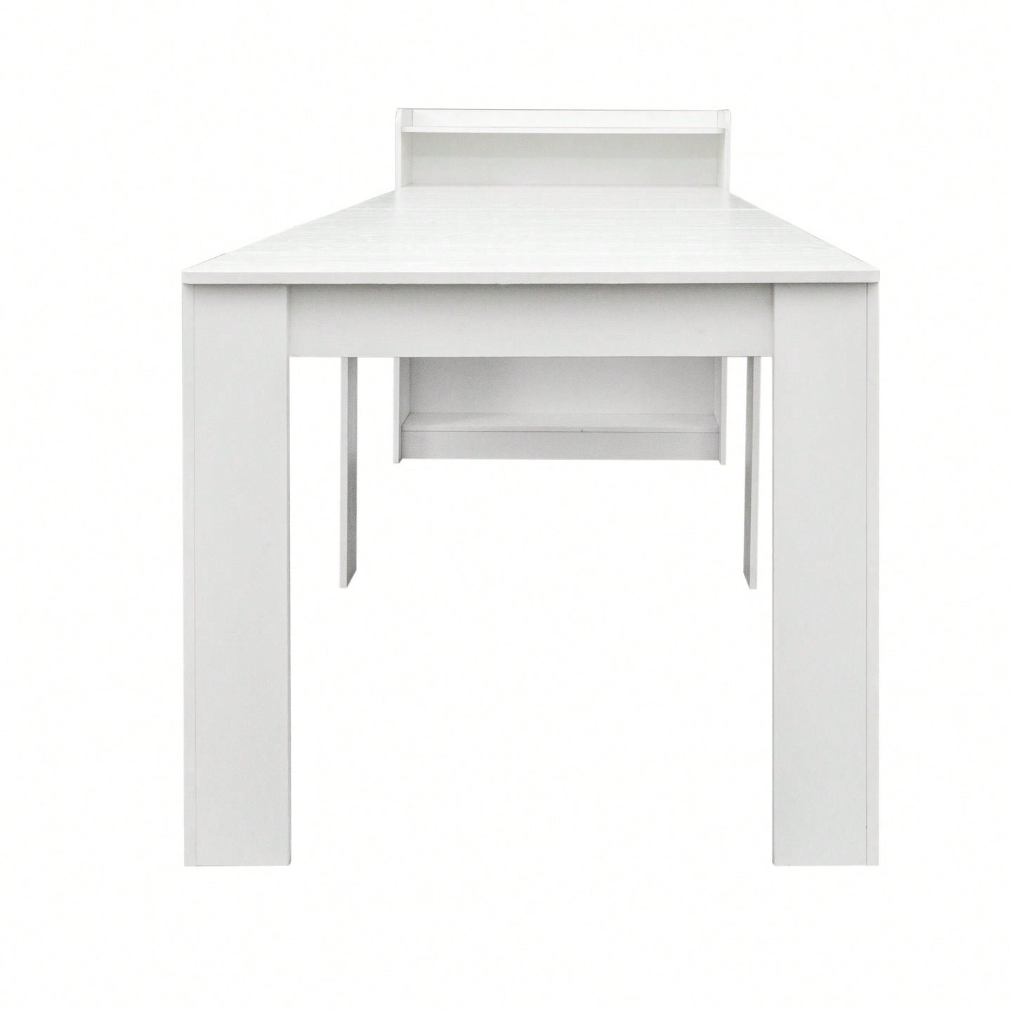 Versatile Modern Extendable Dining Table With Convenient Storage Solutions