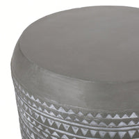 Lightweight Outdoor Concrete Side Table For Patio And Garden Use