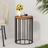 Elegant 15-Inch Round Side Table For Living Room Or Bedroom Decor