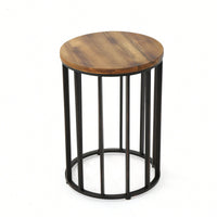 Elegant 15-Inch Round Side Table For Living Room Or Bedroom Decor