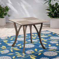Elegant 31.5 Inch Square Wooden Dining Table For Modern Home Decor