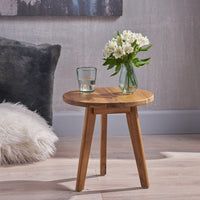 Elegant Coastal-Inspired Side Table For Living Room Or Bedroom Decor