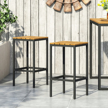 Set Of 2 Barstool Chair For Outdoor