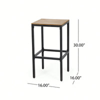 Set Of 2 Barstool Chair For Outdoor