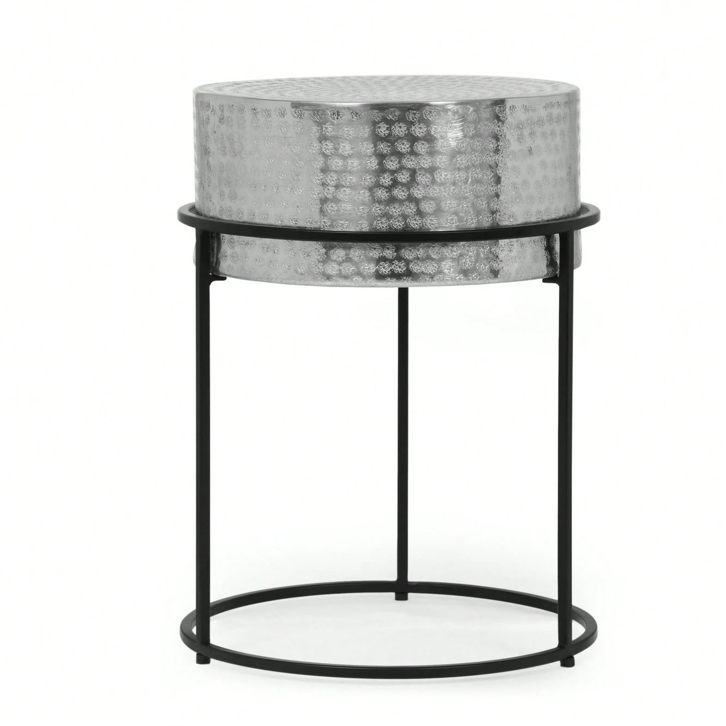 Elegant Round End Table With Modern Design For Living Room Or Bedroom