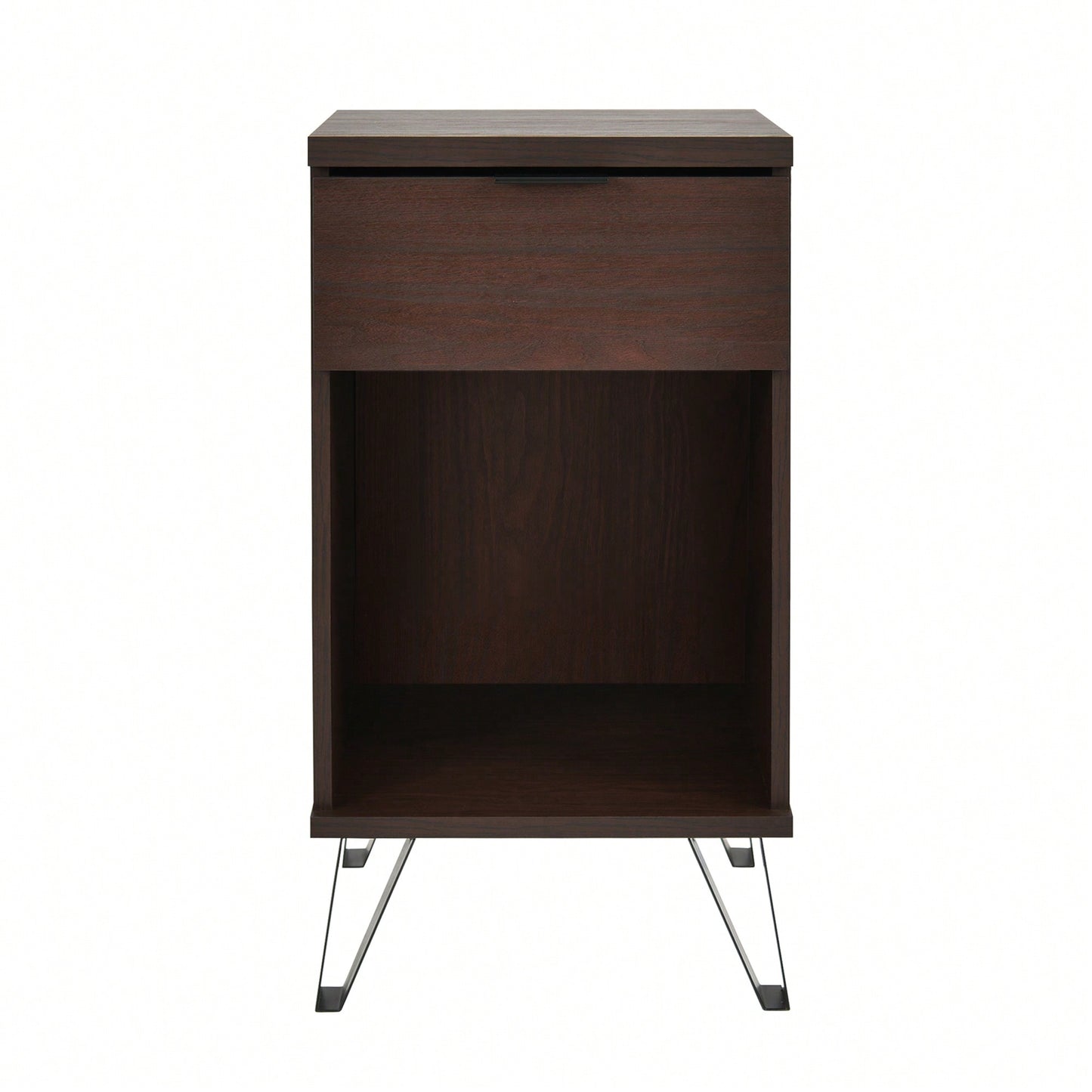 Tall End Table With Drawer For Living Room Or Bedroom Storage