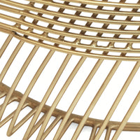 Elegant Round Wire Table With Marble Top For Modern Home Decor