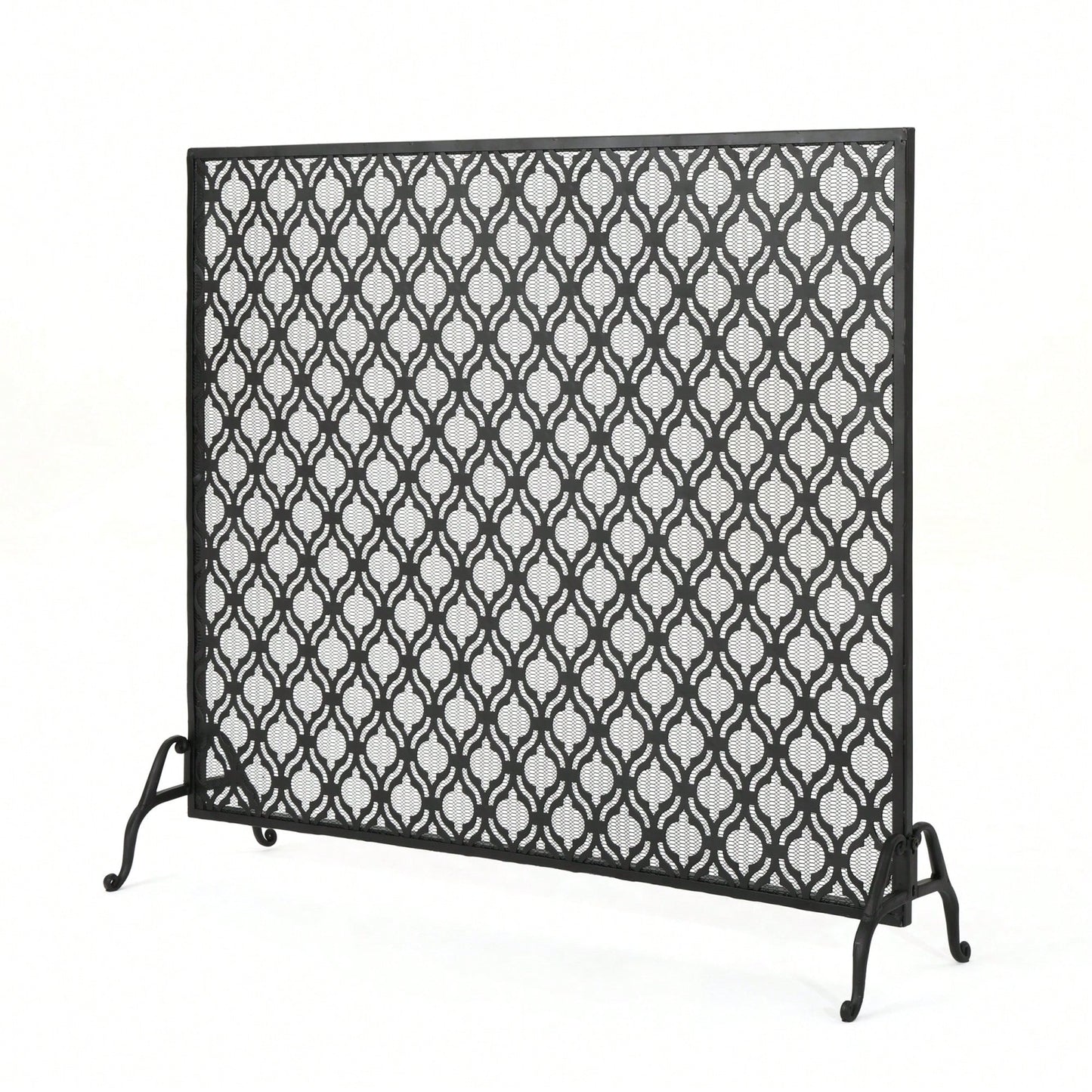 Elegant Fire Screen With Decorative Design For Home Safety And Style