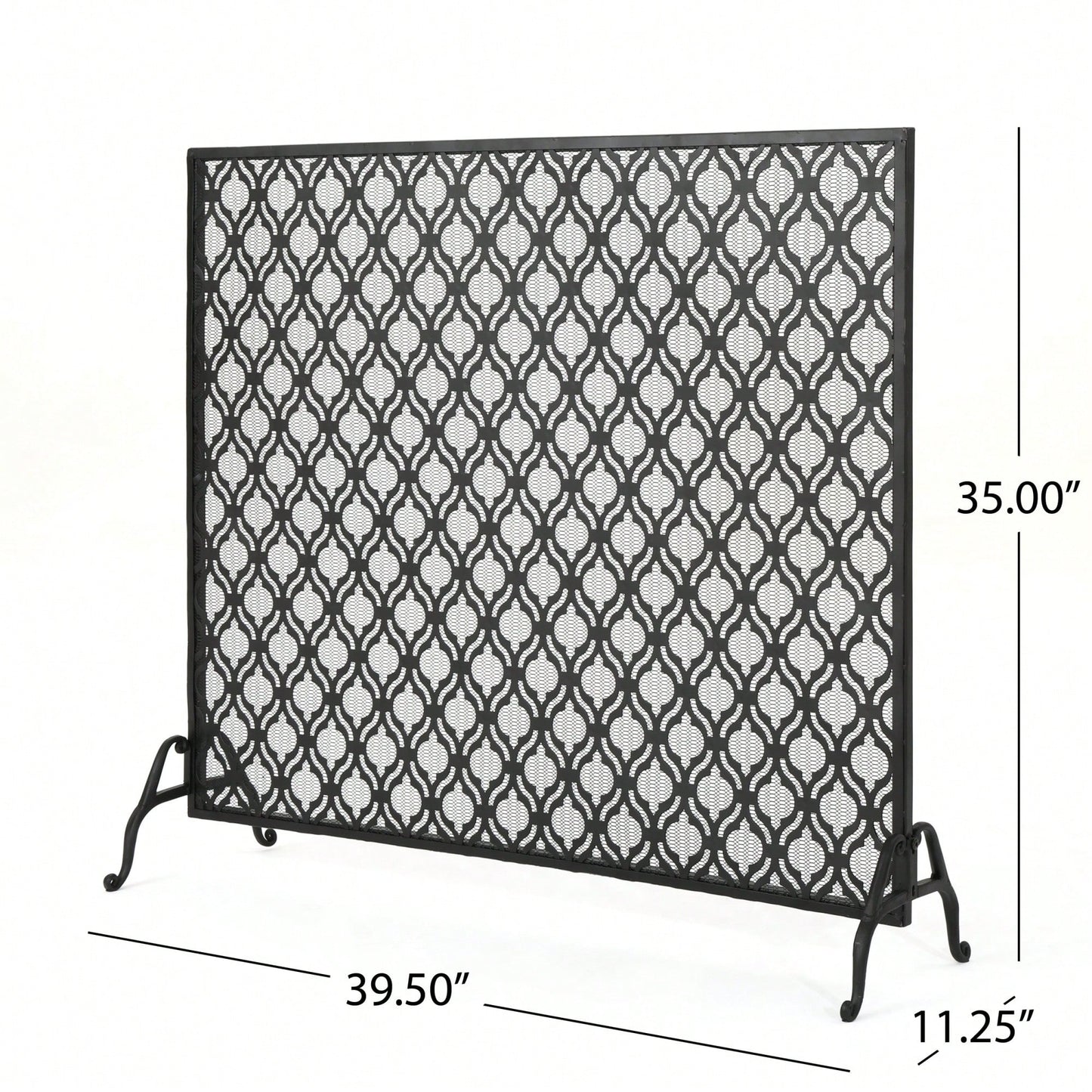 Elegant Fire Screen With Decorative Design For Home Safety And Style