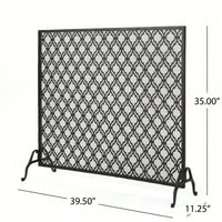Elegant Fire Screen With Decorative Design For Home Safety And Style