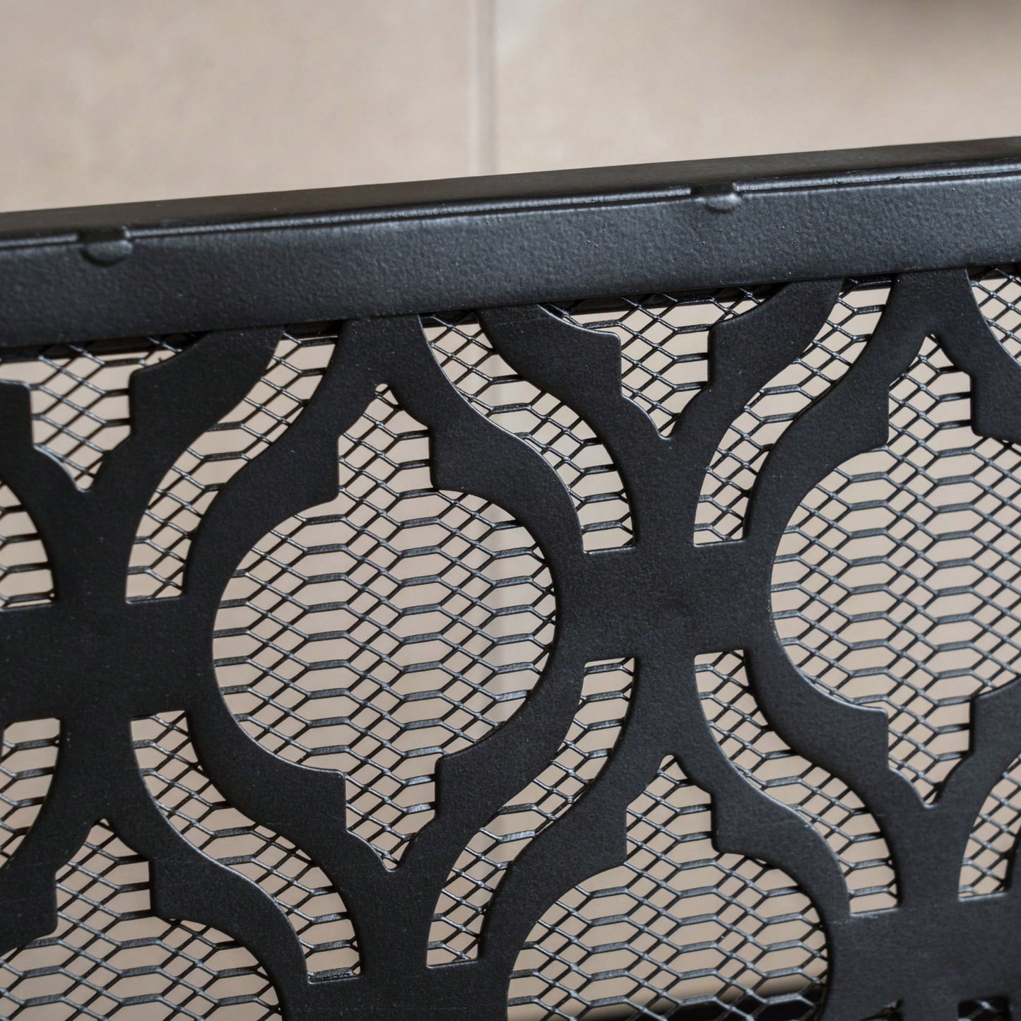 Elegant Fire Screen With Decorative Design For Home Safety And Style