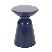 Industrial Style Metal Side Table With Storage Shelf For Living Room Or Bedroom