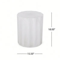 Lightweight Outdoor Concrete Side Table For Patio And Garden Use