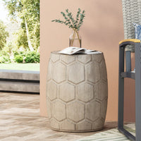 Outdoor LightWeight Concrete Side Table,