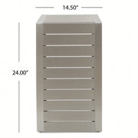 C-Shaped Modern Aluminum Table For Living Room And Patio Use