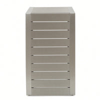 C-Shaped Modern Aluminum Table For Living Room And Patio Use